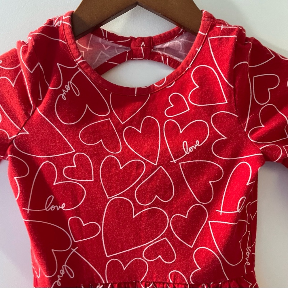 Carter's Red Heart Pattern Dress - Picture 2 of 4